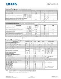 DMP1045UFY4-7 Datasheet Page 2