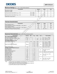 DMP1070UCA3-7 Datasheet Page 2