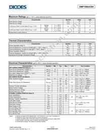 DMP1080UCB4-7 Datasheet Page 2