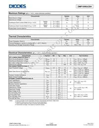 DMP1096UCB4-7 Datasheet Page 2