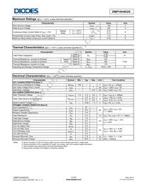 DMP10H4D2S-13 Datasheet Page 2