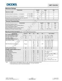 DMP1100UCB4-7 Datasheet Page 2