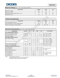 DMP2004K-7 Datasheet Page 2