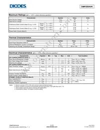 DMP2004VK-7 Datasheet Page 2