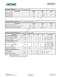 DMP2004WK-7 Datasheet Page 2