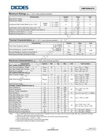 DMP2006UFG-13 Datasheet Page 2