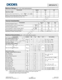DMP2045UFY4-7 Datasheet Page 2
