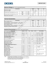 DMP2047UCB4-7 Datasheet Page 2