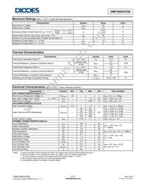 DMP2065UFDB-13 Datasheet Page 2