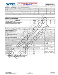 DMP2066LSS-13 Datasheet Page 2