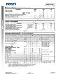 DMP2100UFU-13 Datasheet Page 2