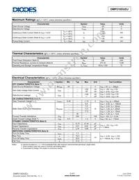 DMP210DUDJ-7 Datasheet Page 2