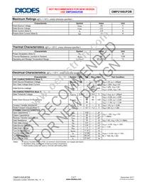 DMP2160UFDB-7 Datasheet Page 2
