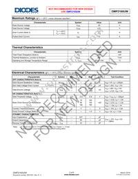 DMP2160UW-7 Datasheet Page 2