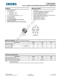 DMP2240UDM-7 Datasheet Cover