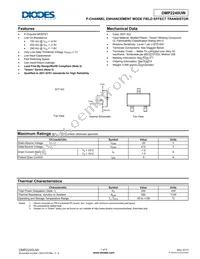 DMP2240UW-7 Datasheet Cover