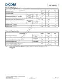 DMP22M2UPS-13 Datasheet Page 2