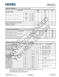 DMP3010LK3-13 Datasheet Page 2