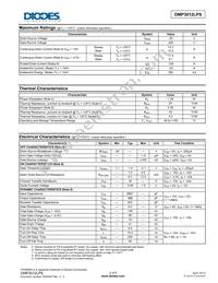 DMP3012LPS-13 Datasheet Page 2