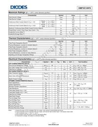 DMP3013SFK-13 Datasheet Page 2