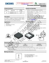 DMP3017SFG-13 Datasheet Cover