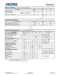 DMP3020LSS-13 Datasheet Page 2