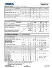 DMP3026SFDE-7 Datasheet Page 2
