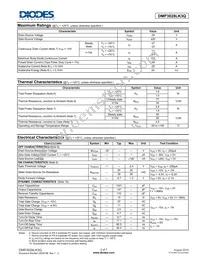 DMP3028LK3Q-13 Datasheet Page 2
