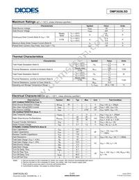 DMP3028LSD-13 Datasheet Page 2