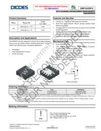 DMP3035SFG-7 Datasheet Cover