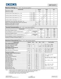 DMP3036SFG-13 Datasheet Page 2