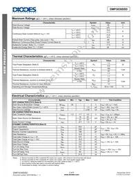 DMP3036SSD-13 Datasheet Page 2