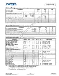 DMP4011SPS-13 Datasheet Page 2