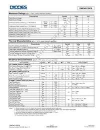 DMP4013SPS-13 Datasheet Page 2