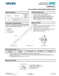 DMP4025LSS-13 Datasheet Cover