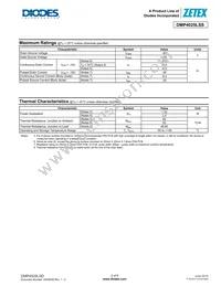 DMP4025LSS-13 Datasheet Page 2