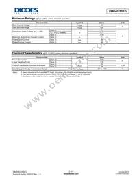 DMP4025SFG-7 Datasheet Page 2