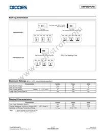 DMP56D0UFB-7 Datasheet Page 2