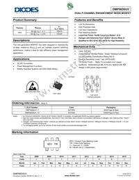 DMP56D0UV-7 Datasheet Cover