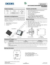 DMP6050SPS-13 Datasheet Cover