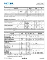 DMP6110SFDF-13 Datasheet Page 2