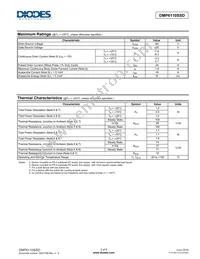 DMP6110SSD-13 Datasheet Page 2