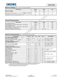 DMP6350SQ-7 Datasheet Page 2