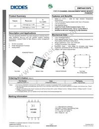 DMPH4015SPS-13 Datasheet Cover