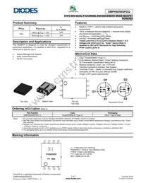 DMPH6050SPDQ-13 Datasheet Cover