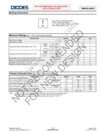DMS3014SFG-7 Datasheet Page 2