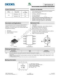 DMT10H015LSS-13 Datasheet Cover