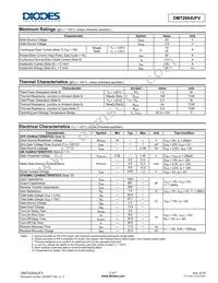 DMT2004UFV-7 Datasheet Page 2