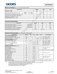 DMT2004UPS-13 Datasheet Page 2
