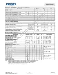 DMT3020LFDF-13 Datasheet Page 2